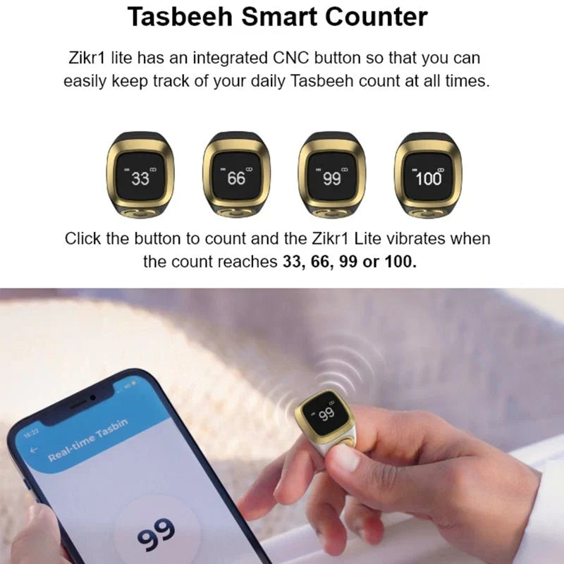 Digital Smart Zikr Ring the world's smallest smart ring